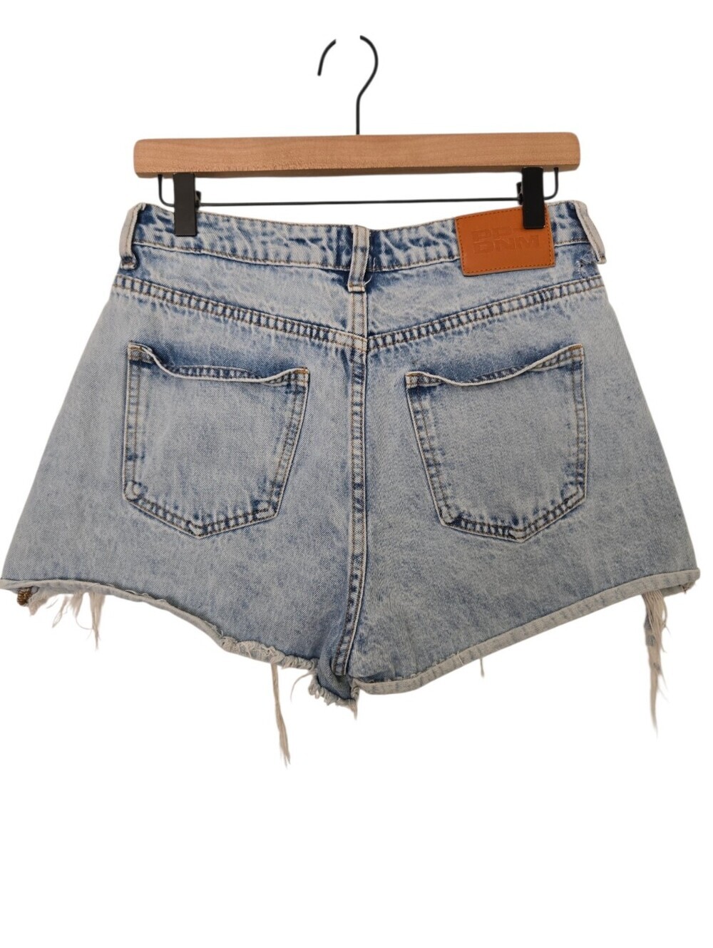 Princess Polly Distressed Denim Cutoff Shorts Size 12 - Picture 4 of 5
